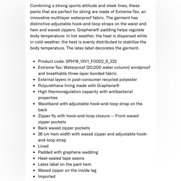 PRADA***Men's Blue Extreme Tex Ski Pants***Large $2950 NWT - Picture 8 of 8